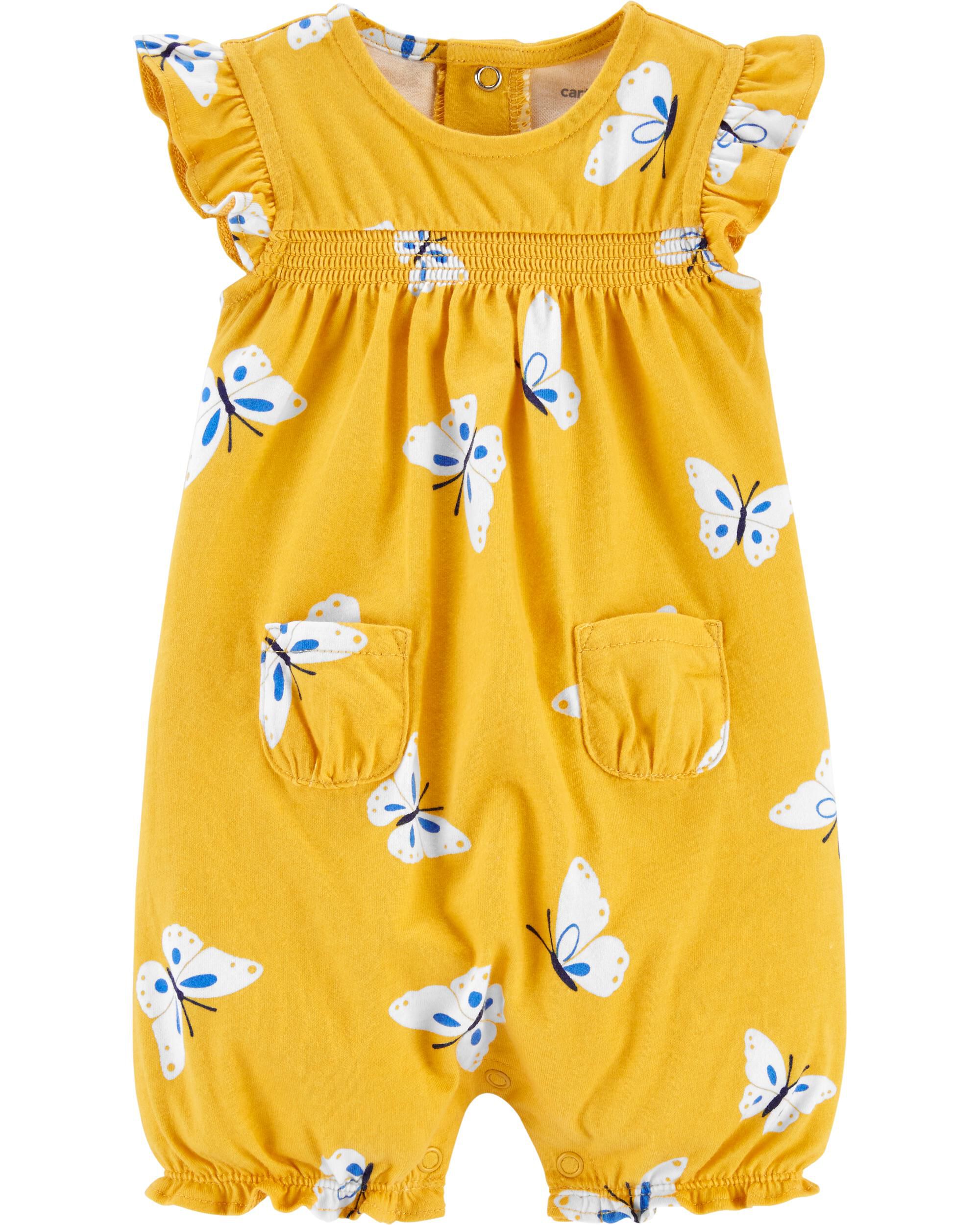 carter's yellow romper