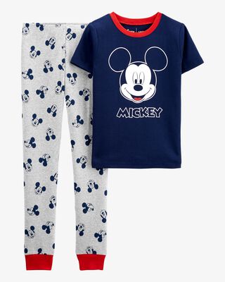 Product image 1 of Kid 2-Piece Mickey Mouse 100% Snug Fit Cotton Pajamas