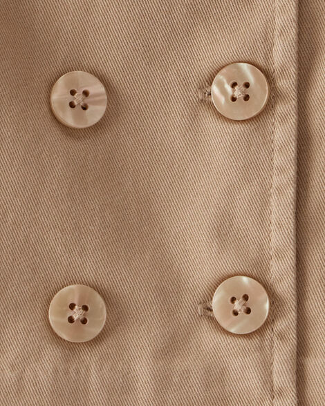  Product image 2 of Baby Twill Button-Down Jacket - Taupe