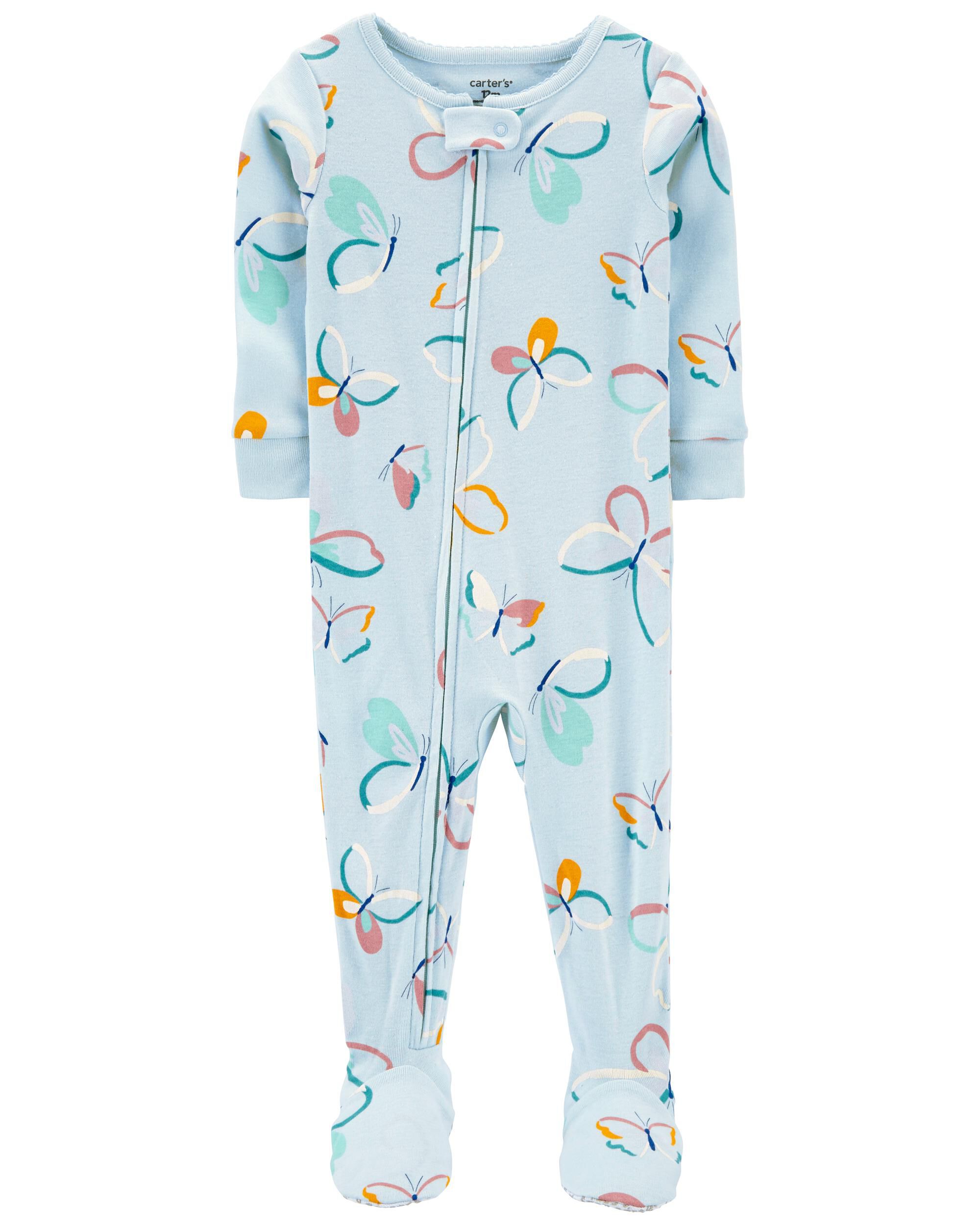 New Carter's Cloud Fleece Pajama PJs 1 pc Toddler Girl Sleeper Footie 