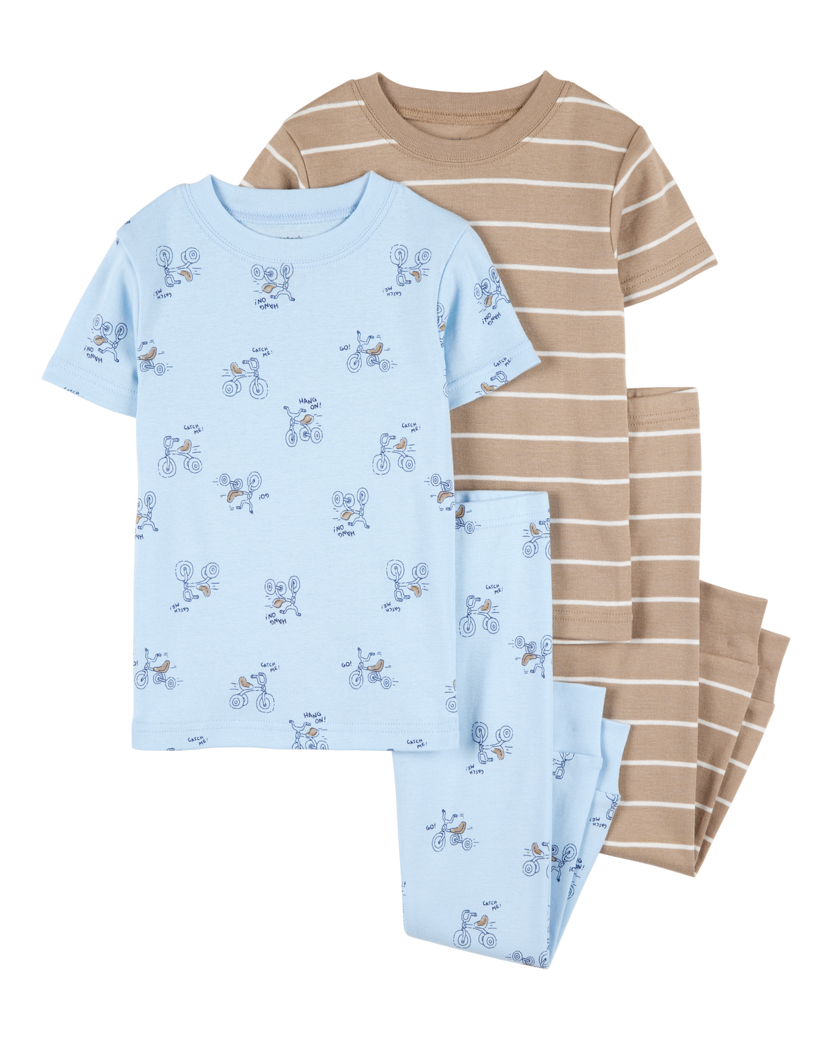 ！二児papas！ Toddler Boy 4-Piece Snacks Cotton Pajamas - Carter's | Carter's