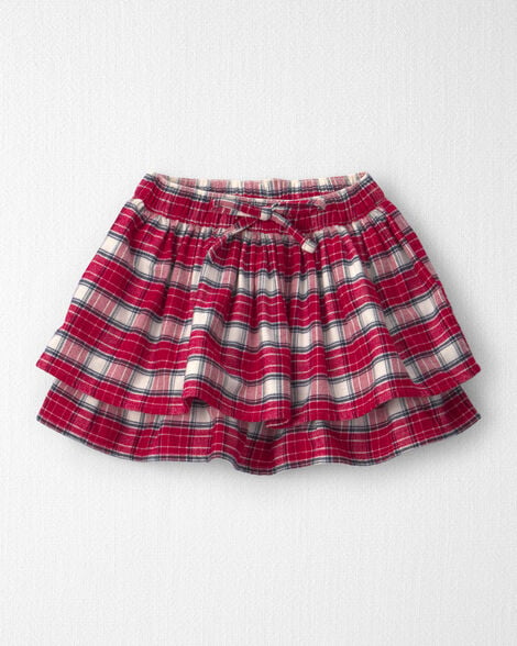 Toddler Girl Organic Cotton Flannel Skirt