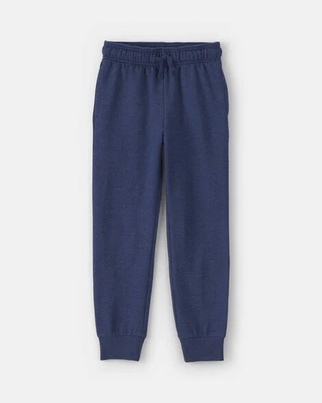 Image of Boys French Terry Joggers - Navy Blue
