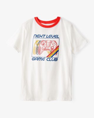 Product image 1 of Kid Game Club Short-Sleeve Graphic Tee - White