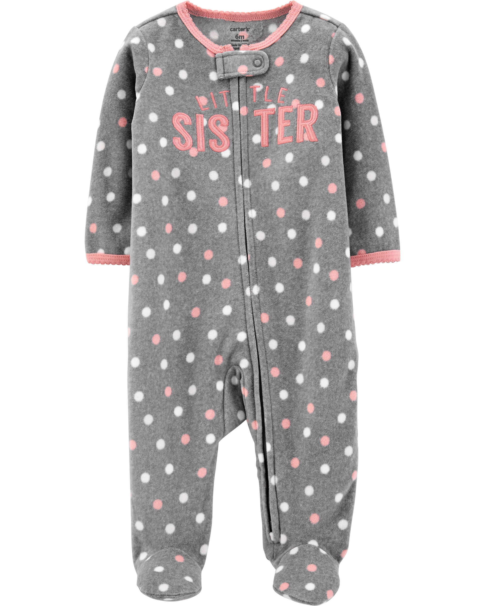 Sister Zip-Up Fleece Sleep & Play