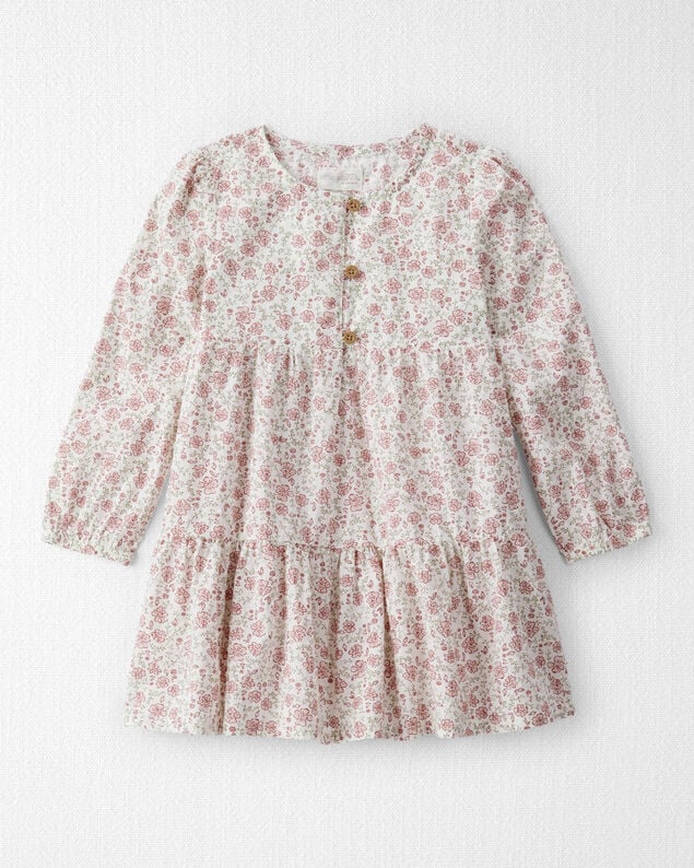 Product image 1 of Toddler Girl Organic Cotton Dress in Prairie Blossom Print