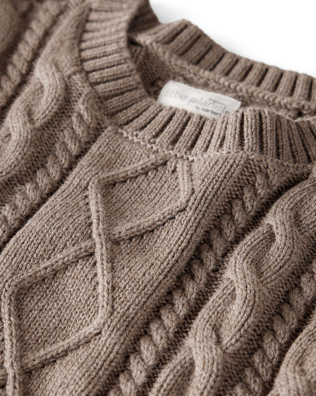 Product image 2 of Baby Organic Cotton Cable Knit Sweater