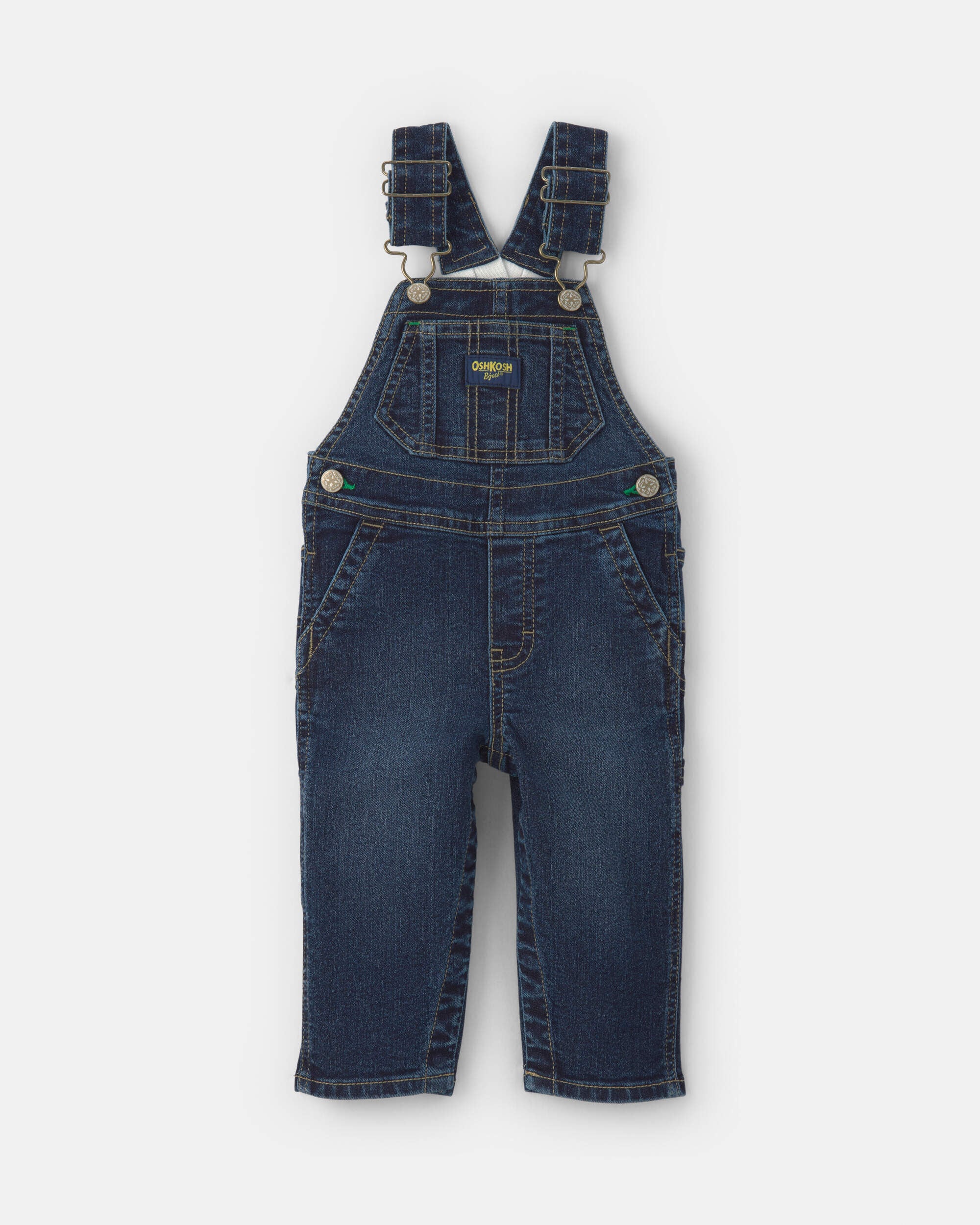 OshKosh Bgosh Baby Elastic Strap Denim Overalls - Dark Wash 12M Dark Wash 47$