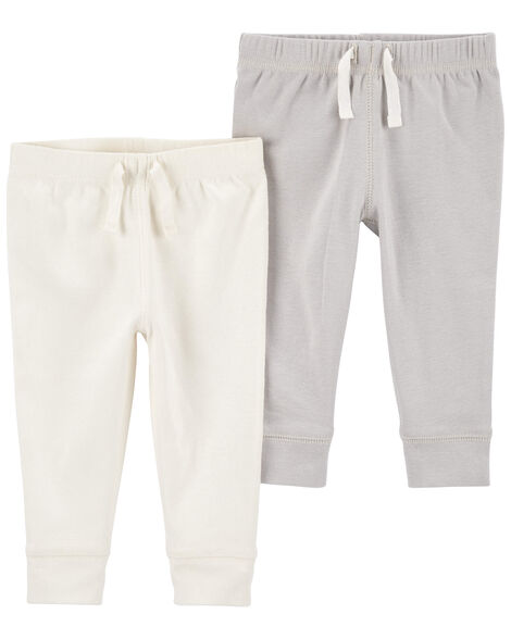 Double cotton pants Baby Grey Pattern main image 0