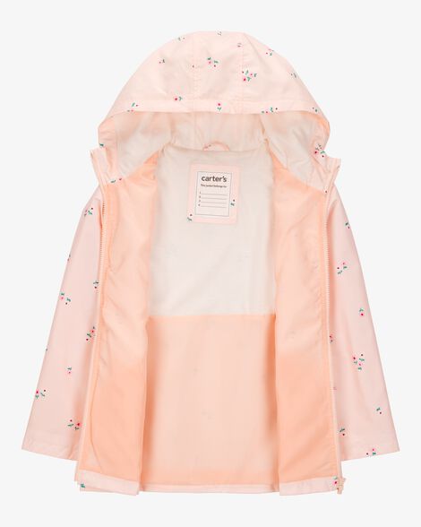  Product image 2 of Kid Floral Rain Jacket - Pink