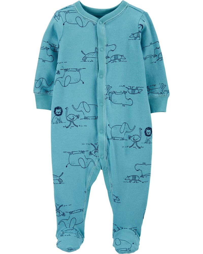 Zoo Animals Snap Up Cotton Sleep Play Carters Com