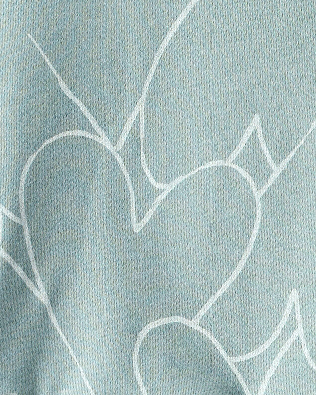 Product image 2 of Toddler Girl Heart Print Short-Sleeve Top - Green