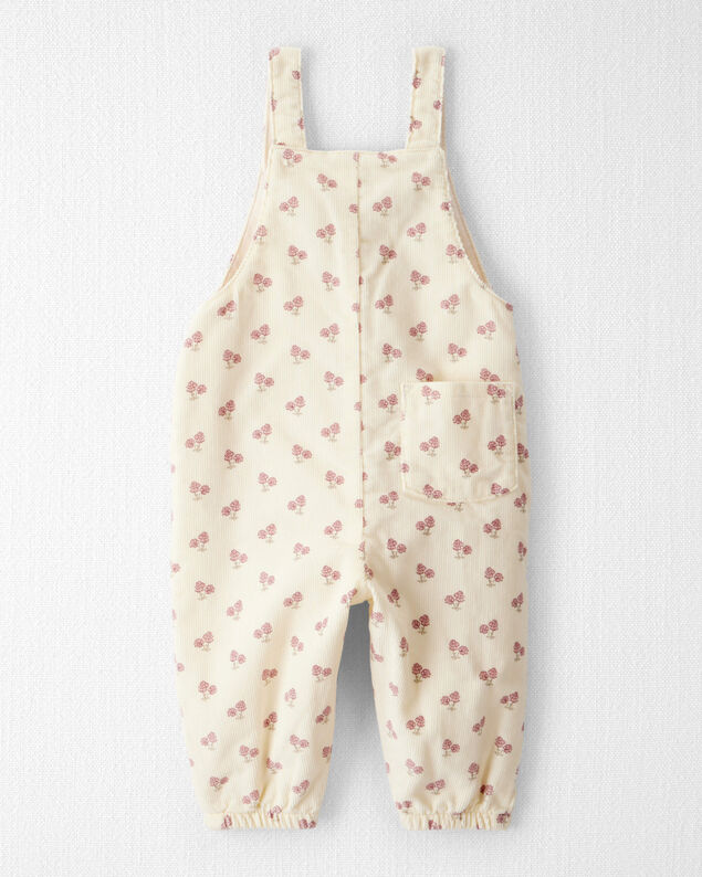 Product image 2 of Baby Girl Organic Cotton Corduroy Overalls in Garden Bloom Print