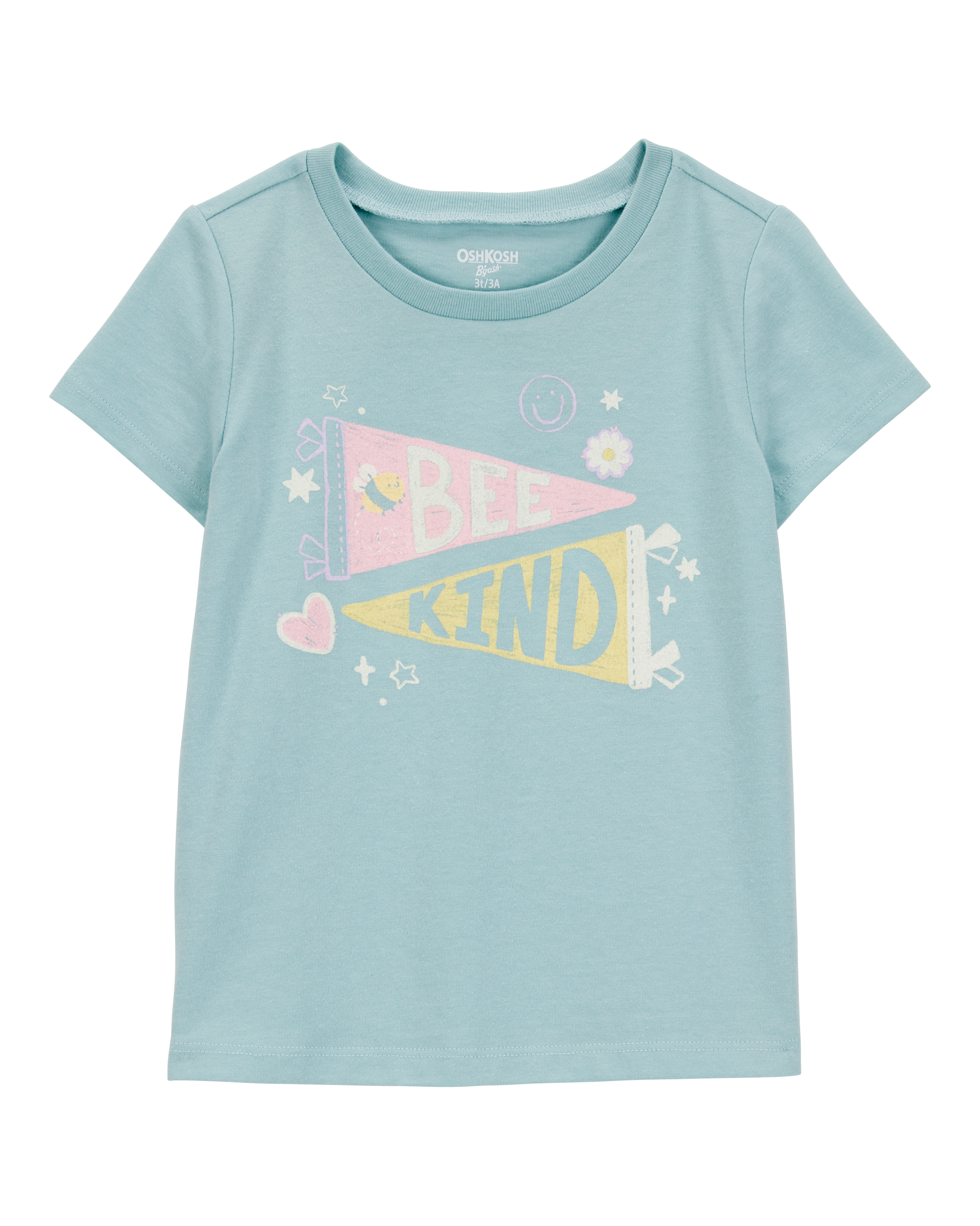 Toddler Bee Kind Short-Sleeve Graphic Tee-Green