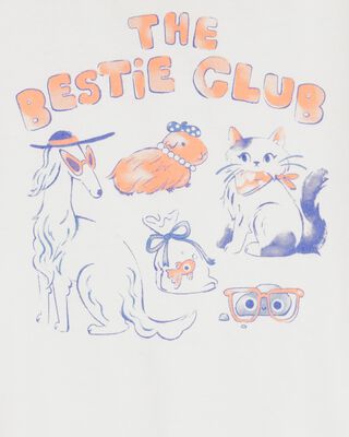 Product image 2 of Toddler Besties Short-Sleeve Graphic Tee - Ivory