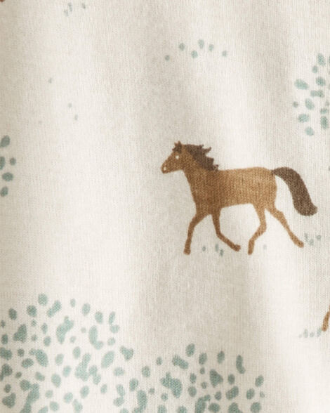  Product image 3 of Baby Organic Cotton Sleep & Play Pajamas in Wild Horses