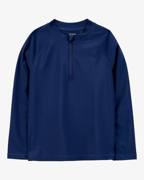  Product image 1 of Kid Long Sleeve Half-Zip Rashguard - Navy