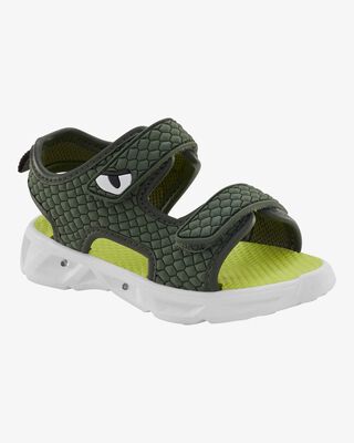 Product image 1 of Toddler Rugged Light Up Sandals - Green