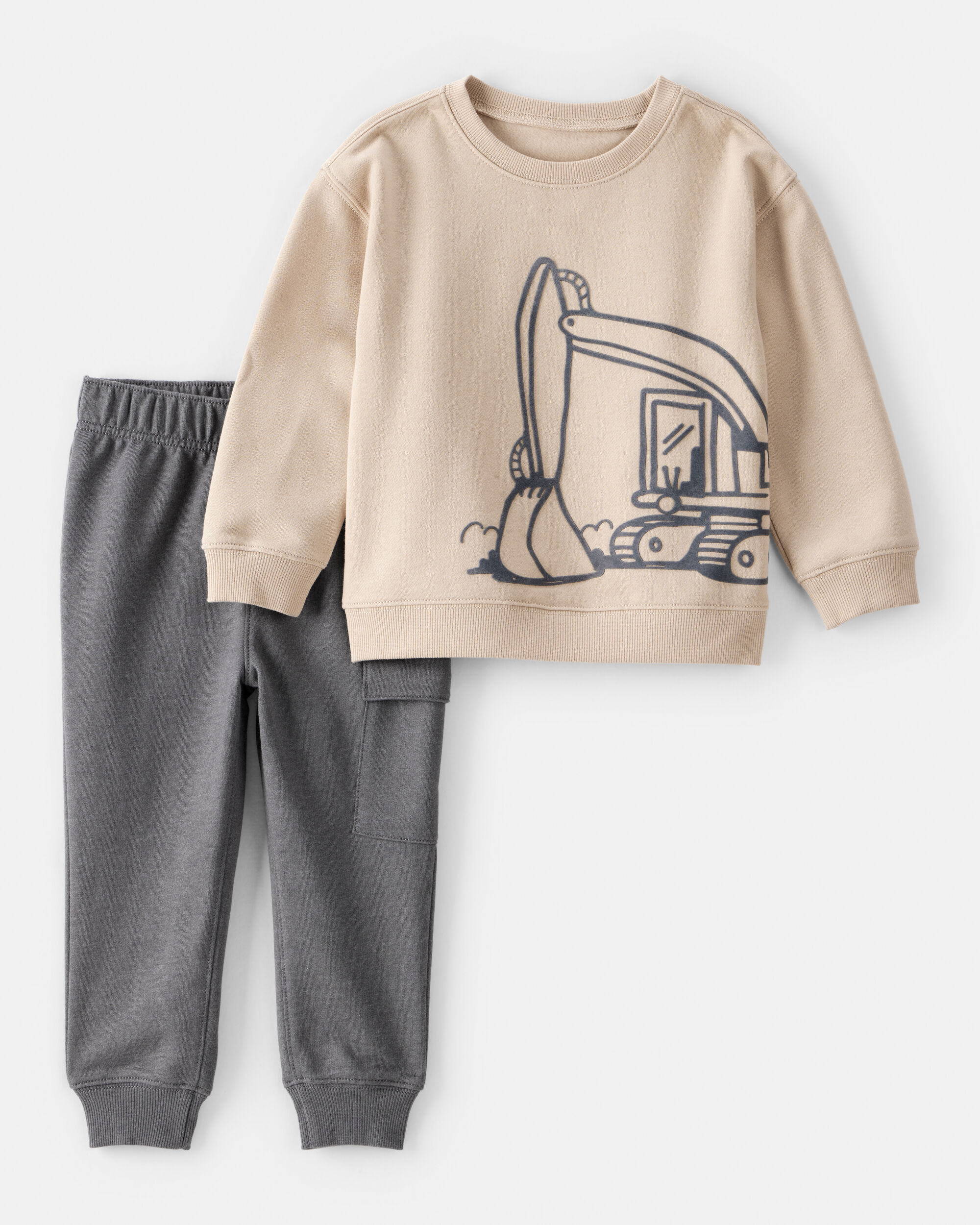 りー　1100g×2個 Toddler Boy DayDream Fleece Juice Box Crew Long-Sleeve Tee