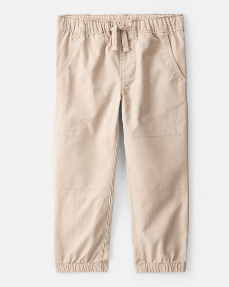 toddler boy  cotton everyday pull-on jogger - khaki