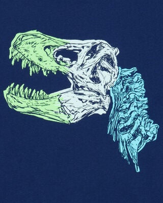 Product image 2 of Kid Dinosaur Short-Sleeve Graphic Tee - Navy