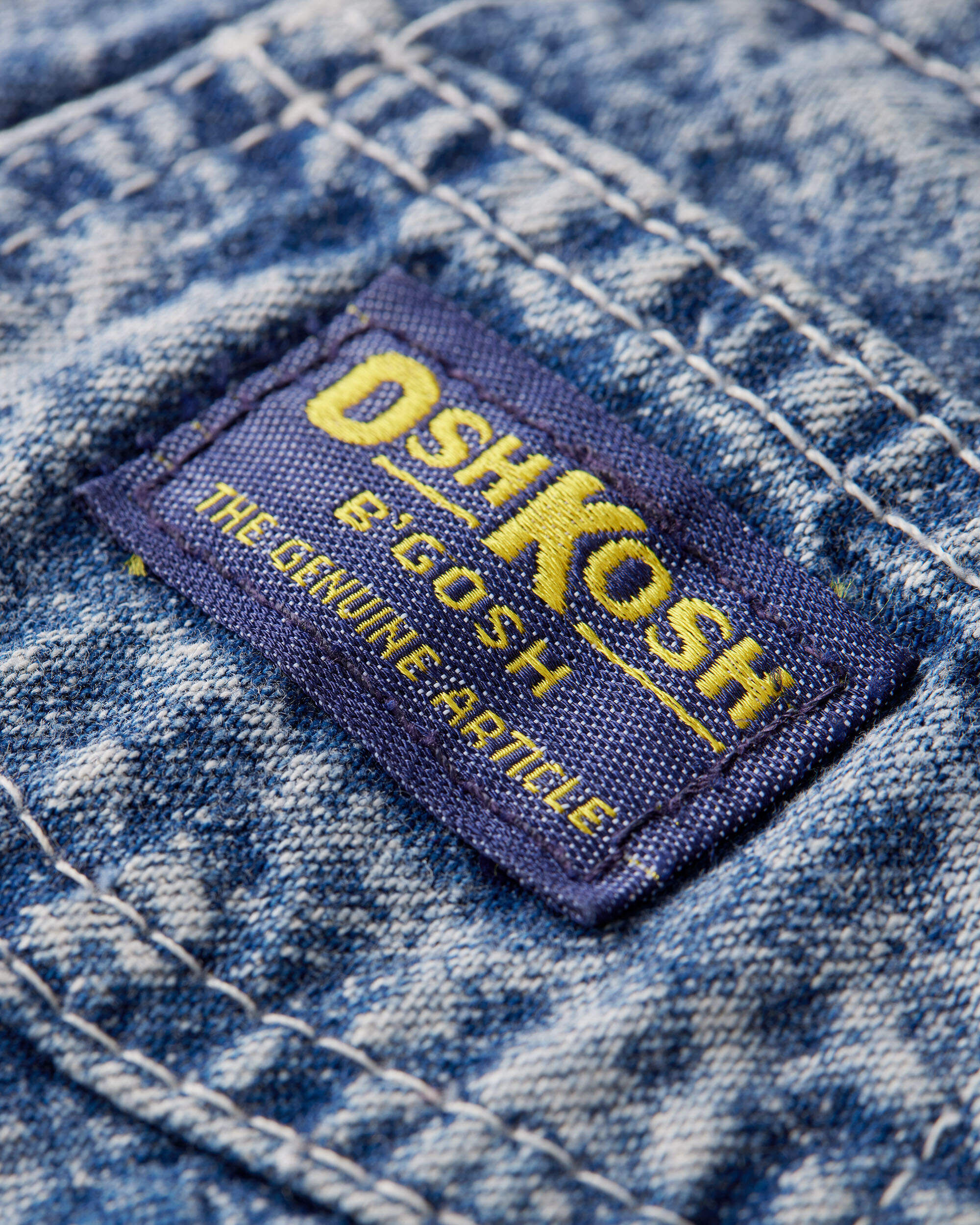 Baby 12M Vintage Dark Acid Wash Denim Overalls from the OshKosh Archive Release, circa 1990s