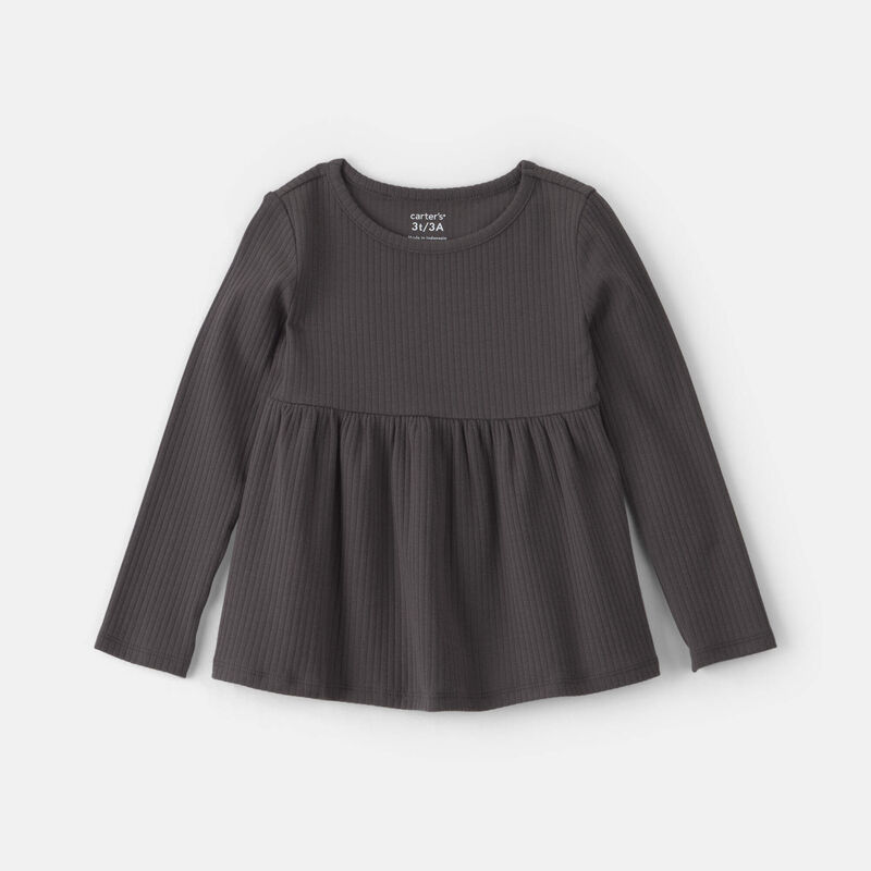 Toddler Girl Long-Sleeve Top - Black