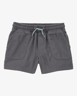 Product image 1 of Toddler Pull-On Twill Shorts - Grey