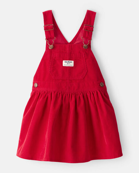Toddler Girl Corduroy Skirtall - Red