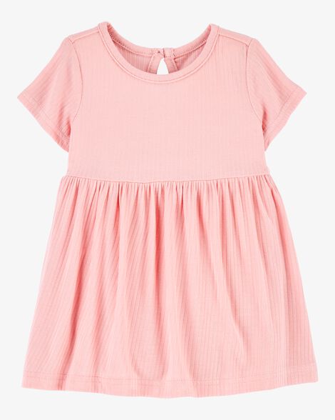  Product image 1 of Baby Solid PurelySoft Bodysuit Dress - Pink