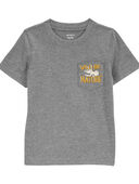 Grey - Baby Dinosaur Graphic Tee, Selected