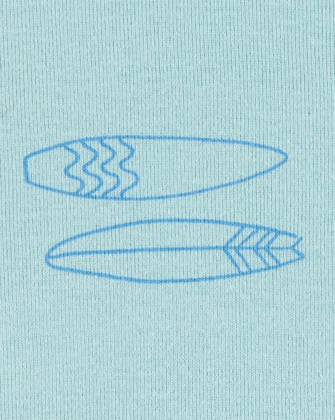 Product image 2 of Toddler 4-Piece Shark Surfboard 100% Snug Fit Cotton Pajamas - Blue