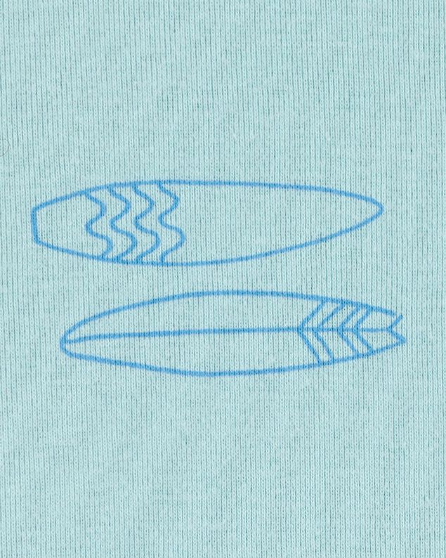 Product image 2 of Toddler 4-Piece Shark Surfboard 100% Snug Fit Cotton Pajamas - Blue