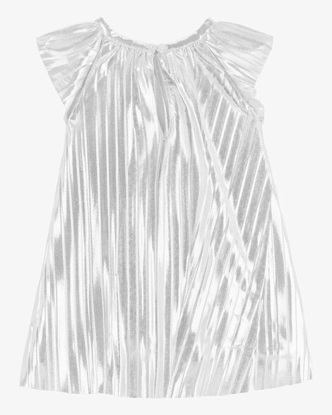  Product image 2 of Baby Metallic Pleated Flutter Party Dress