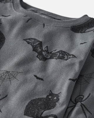 Product image 2 of Kid Organic Cotton Pajamas in Spooky Creatures Print