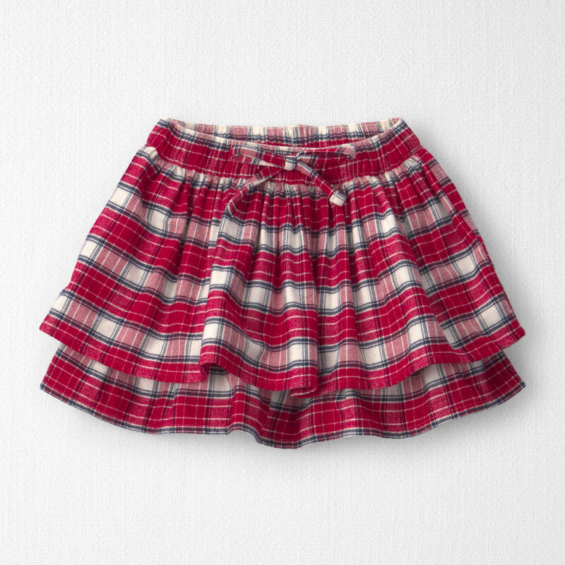 Toddler Girl Organic Cotton Flannel Skirt