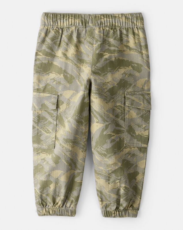 Product image 2 of Toddler Boy Cotton Camo Fashion Cargo Pants - Green
