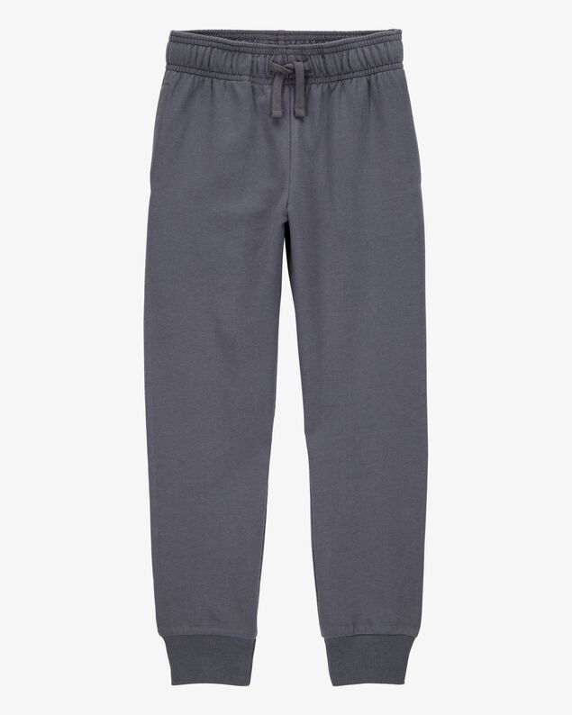 Product image 1 of Kid Pull-On Drawstring Joggers - Dark Grey