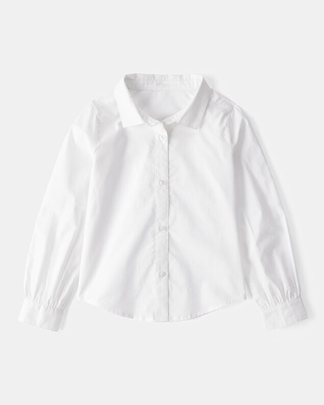 Product image 2 of Kid 2-Piece Button-Front Shirt & Sweater Vest Top - Pink/White