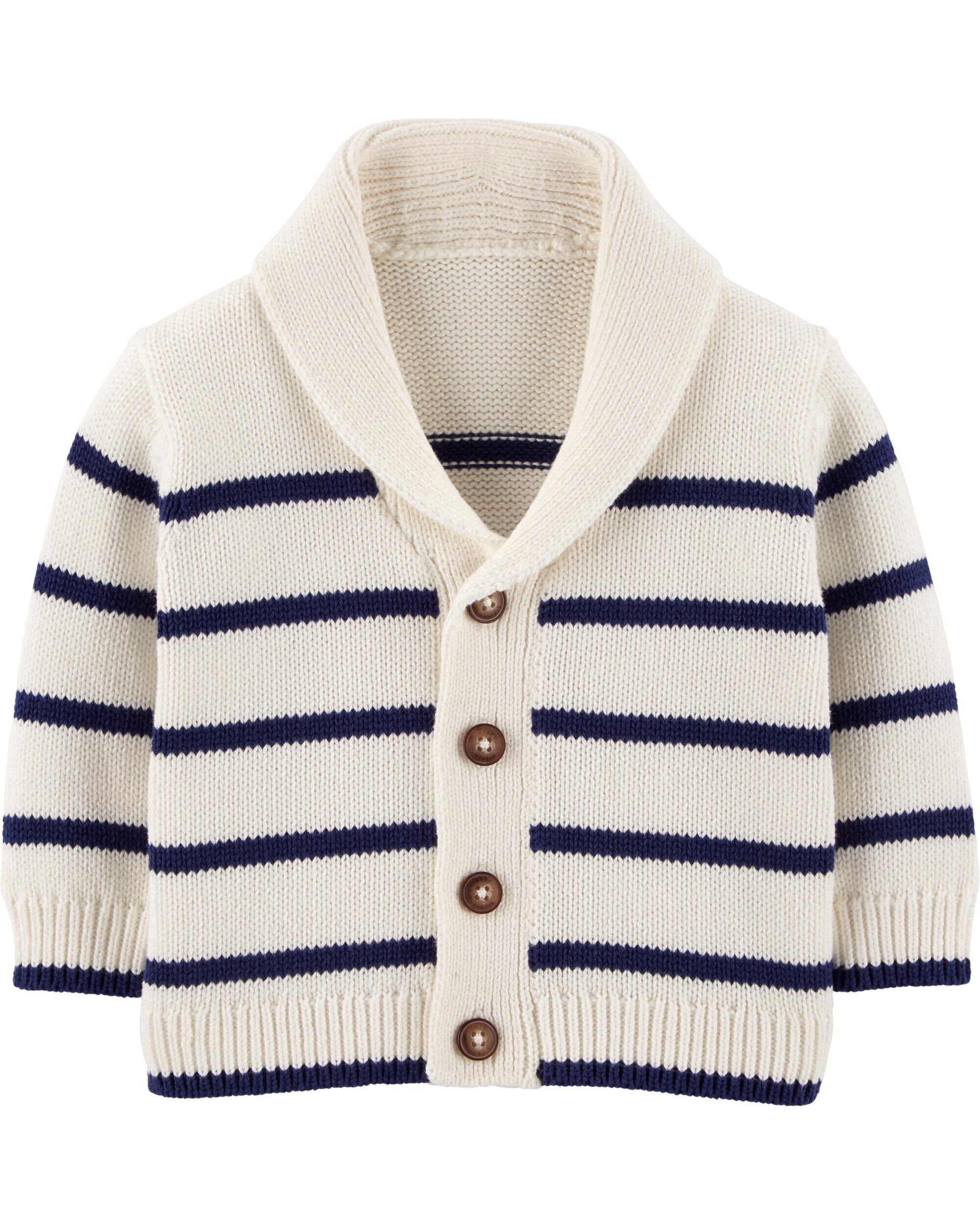 carter's white cardigan