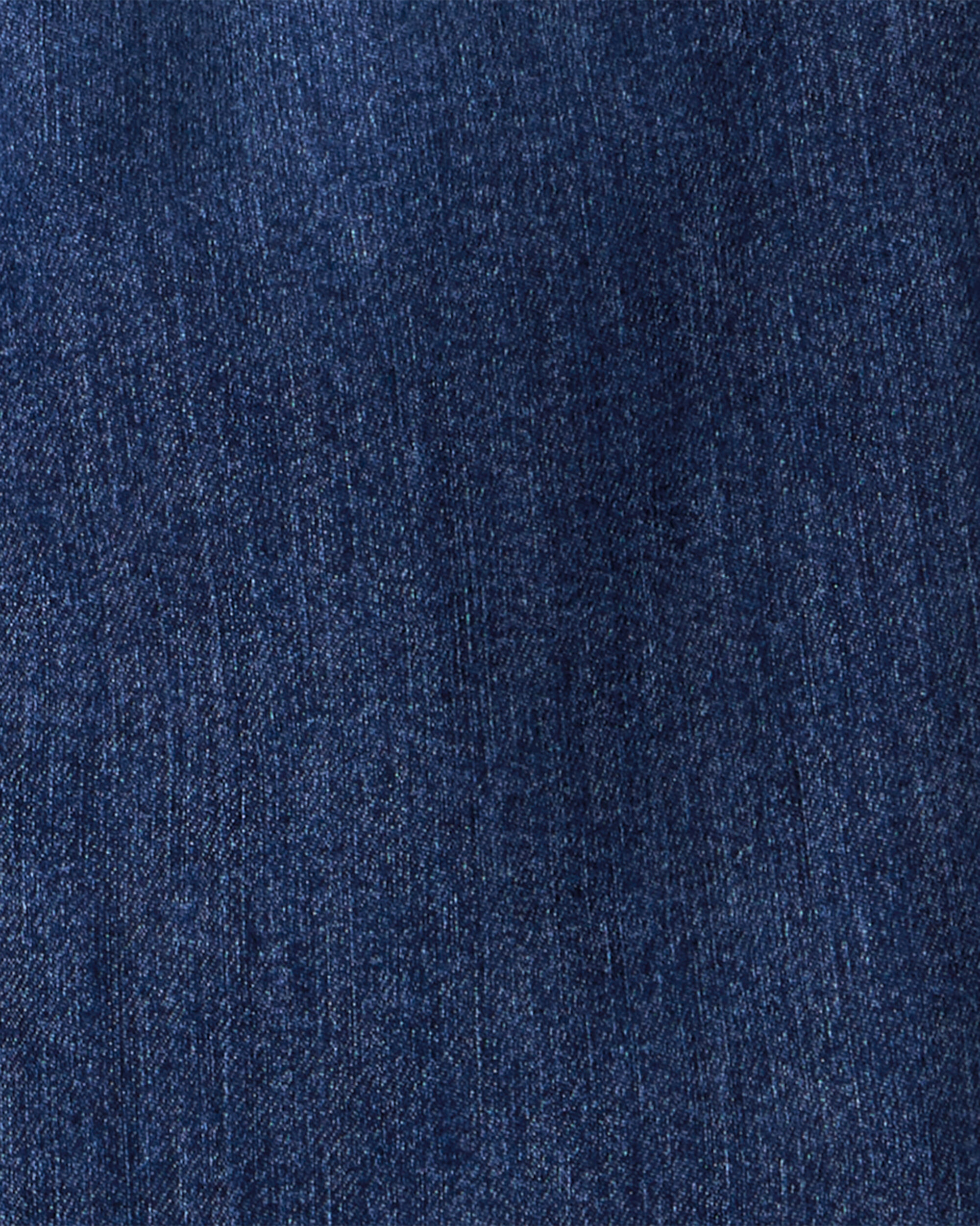 Girls Mid-Rise Denim Pull-On Jeans - Blue