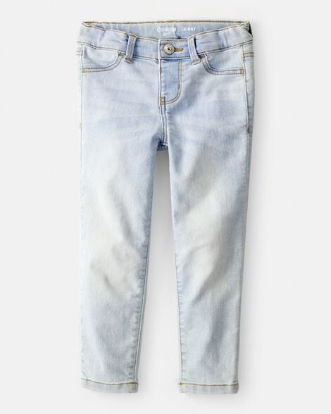 Toddler Blue Ice Wash Skinny-Leg Jeans
