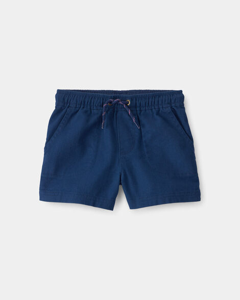 toddler boy twill shorts - blue