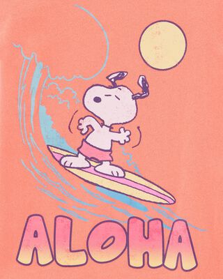 Product image 2 of Toddler Snoopy Graphic Short-Sleeve Tee - Orange