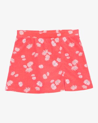 Product image 1 of Girls Floral Pull-On Golf Skort - Orange