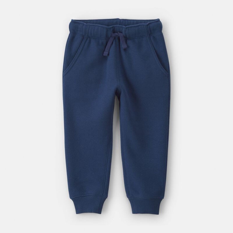 Toddler Boy Fleece Joggers - Navy Blue