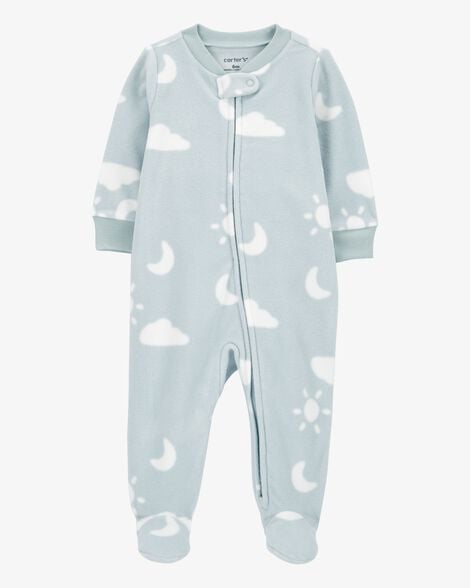 Product image 1 of Baby Cloud Fleece Zip-Up Footie Sleep & Play Pajamas