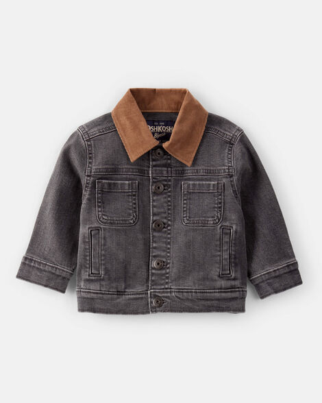 Product image 1 of Baby Boy Denim Long-Sleeve Fashion Jacket - Black