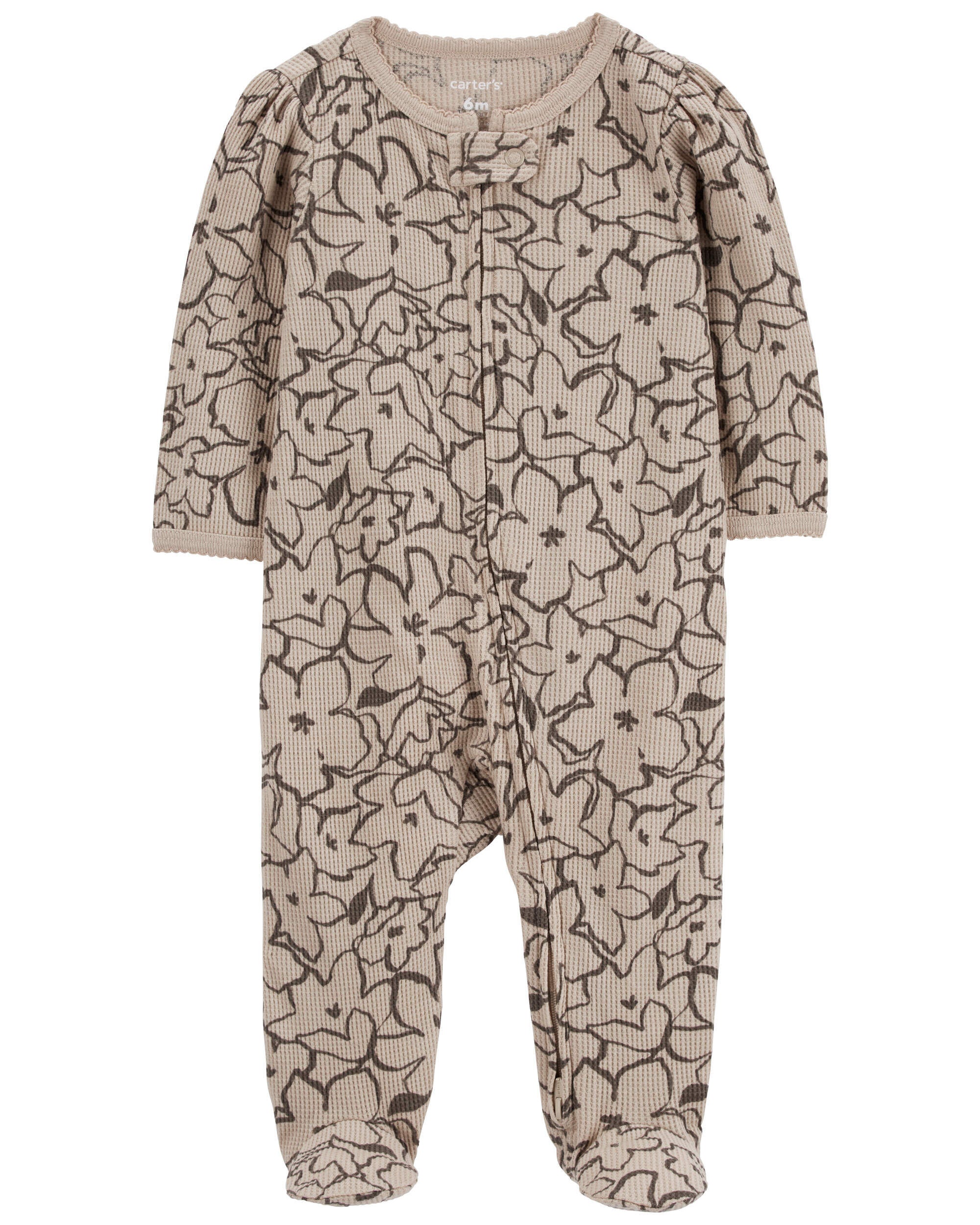Baby Floral 2-Way Thermal Sleep & Play Pajamas - Carter's