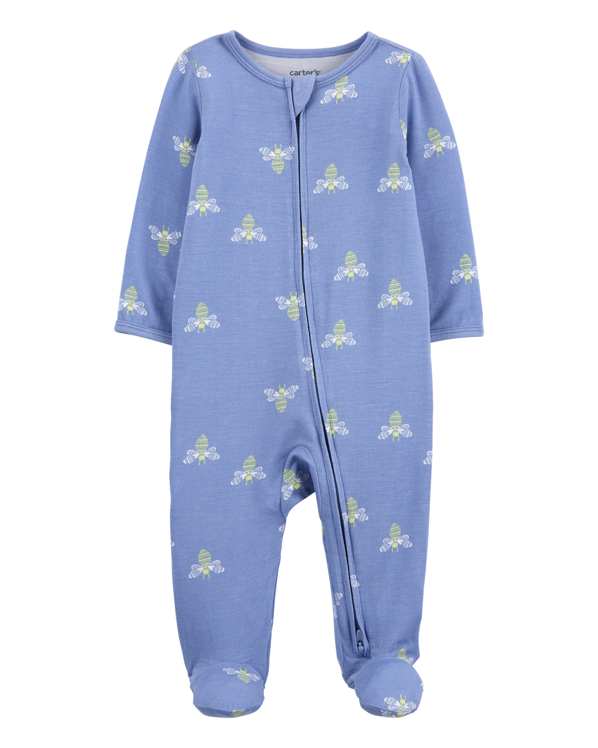 高級素材使用ブランド Zip-Up Print Bee Baby PurelySoft Pajamas Play & Sleep ギター